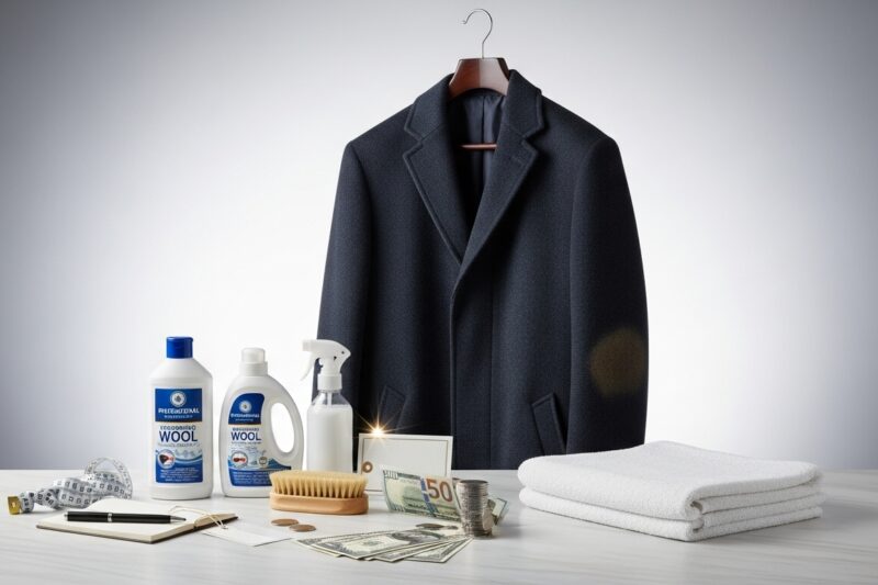 Ile kosztuje pranie płaszcza wełnianego?