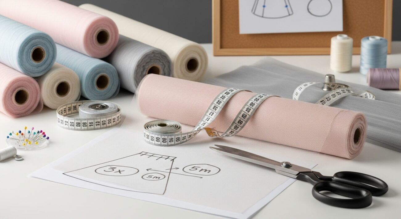 Ile-metrów-materiału-potrzeba-na-spódnicę-tiulową?