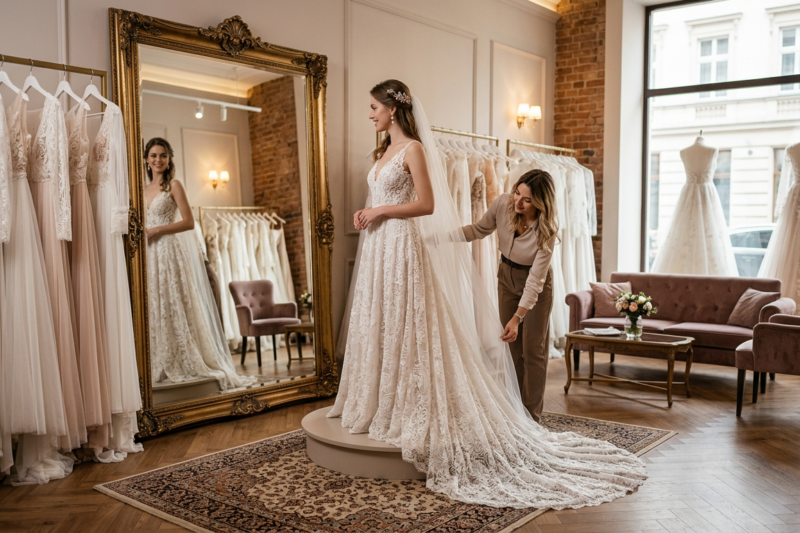 Ranking najlepszych salonów sukni ślubnych Łódź 2026 - gdzie kupić wymarzoną suknię?